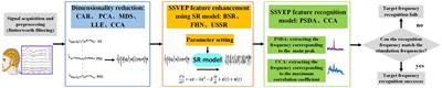 A novel untrained SSVEP-EEG feature enhancement method using canonical correlation analysis and underdamped second-order stochastic resonance